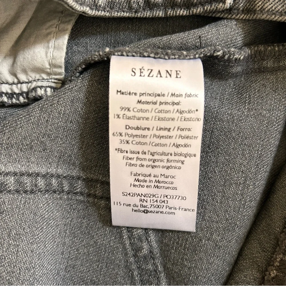 Sezane Le Wide Leg jeans grey